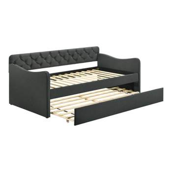 Twin Alisa Upholstered Daybed with Trundle - HOMES: Inside + Out