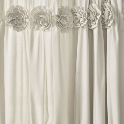Neutral Beige Polyester Sheer Rod Pocket Window Panel