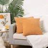 Unique Bargains Chenille Throw Solid Color Couch Sofa Home Decoration Pillow Covers 2 Pcs - 2 of 4