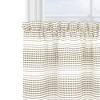 Kate Aurora Isabelle Abstract 3 Piece Cafe Rod Pocket Kitchen Curtain Tier & Valance Set - 3 of 4