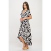 WEST K Women's Georgia Faux Wrap Dress with High-Low Hem and Tie Waist - 3 of 4