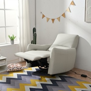 Wall Hugger Recliner Power Recliner Chair Nursery Glider Single Sofa Accent Chair Leisure Lounge Chair - ModernLuxe - 1 of 4