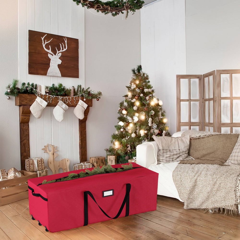 Photos - Wardrobe Elf Stor Rolling Christmas Tree Storage Bag Red