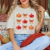 Simply Sage Market Women's Coquette Fall Leaf Chart Short Sleeve Garment Dyed Tee - 2 of 4