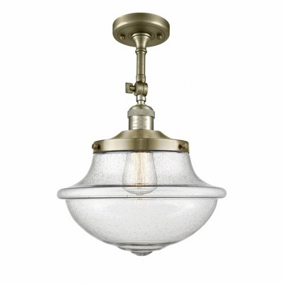 Oxford - 1 Light Adjustable Semi-Flush Mount In Traditional Style-15.5 Inches Tall and 11.75 Inches Wide