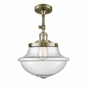 Oxford - 1 Light Adjustable Semi-Flush Mount In Traditional Style-15.5 Inches Tall and 11.75 Inches Wide - 1 of 1
