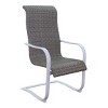 Courtyard Casual Santa Fe Aluminum Spring Chair Wicker Seat  Set of 4  Price is for set of 4 - 3 of 4