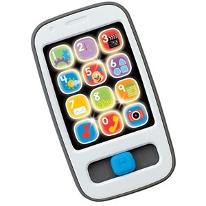 Fisher-Price Baby & Toddler Toy, Laugh & Learn Smart Phone, Gray with Lights & Educational Music for Infants Ages 6+ Months - 1 of 4