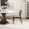 POVISON Contemporary Leather Dining Chairs Set of 2, Gray Side Chairs, Fully Assembled - 3 of 4