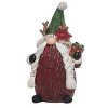 Transpac Christmas Resin Holiday Reindeer Hat Gnome Figurine Set of 3 Christmas Home Decorations - 4 of 4
