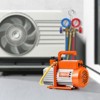 VEVOR Vacuum Pump, 4 CFM, HVAC Single Stage Rotary Vane Vacuum Pump, for R134a R22 R410a Systems, Auto AC Vacuum Pump Kit with Oil Bottle, Orange - 2 of 4
