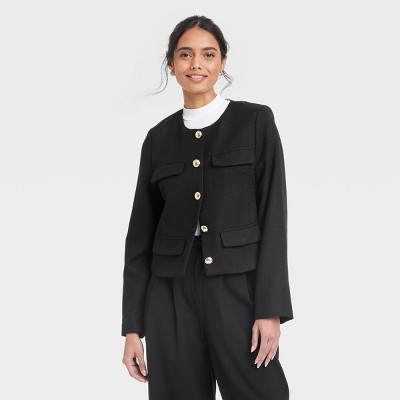 Women's Lady Jacket - A New Day™ Black XL