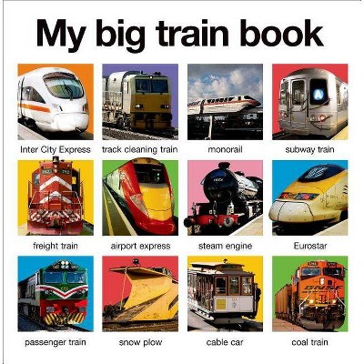 My Big Train Book - (My Big Board Books) by  Roger Priddy (Board Book)