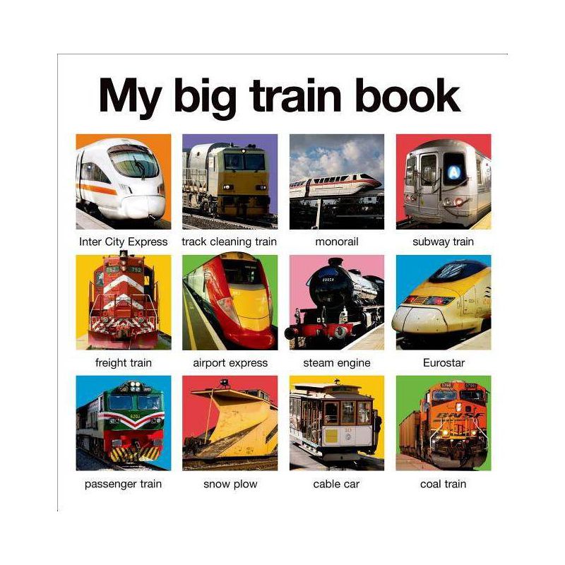 My Big Train Book - (My Big Board Books) by  Roger Priddy (Board Book), 1 of 2