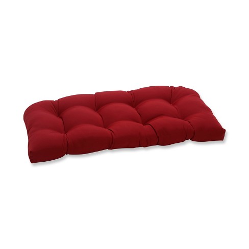 Outdoor Bench Loveseat Swing Cushion Red