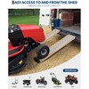 2Pcs 5FT Aluminum Lawn Mower Ramps for Shed, Sturdy Anti-Slip Loading Ramps with Punch Plate Surface, 1000 lbs Capacity - 9" Wide - 2 of 4