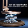 The Misty Moon's Rotatable and Foldable Walnut Wood Gold Desktop Phone Stand - 4 of 4