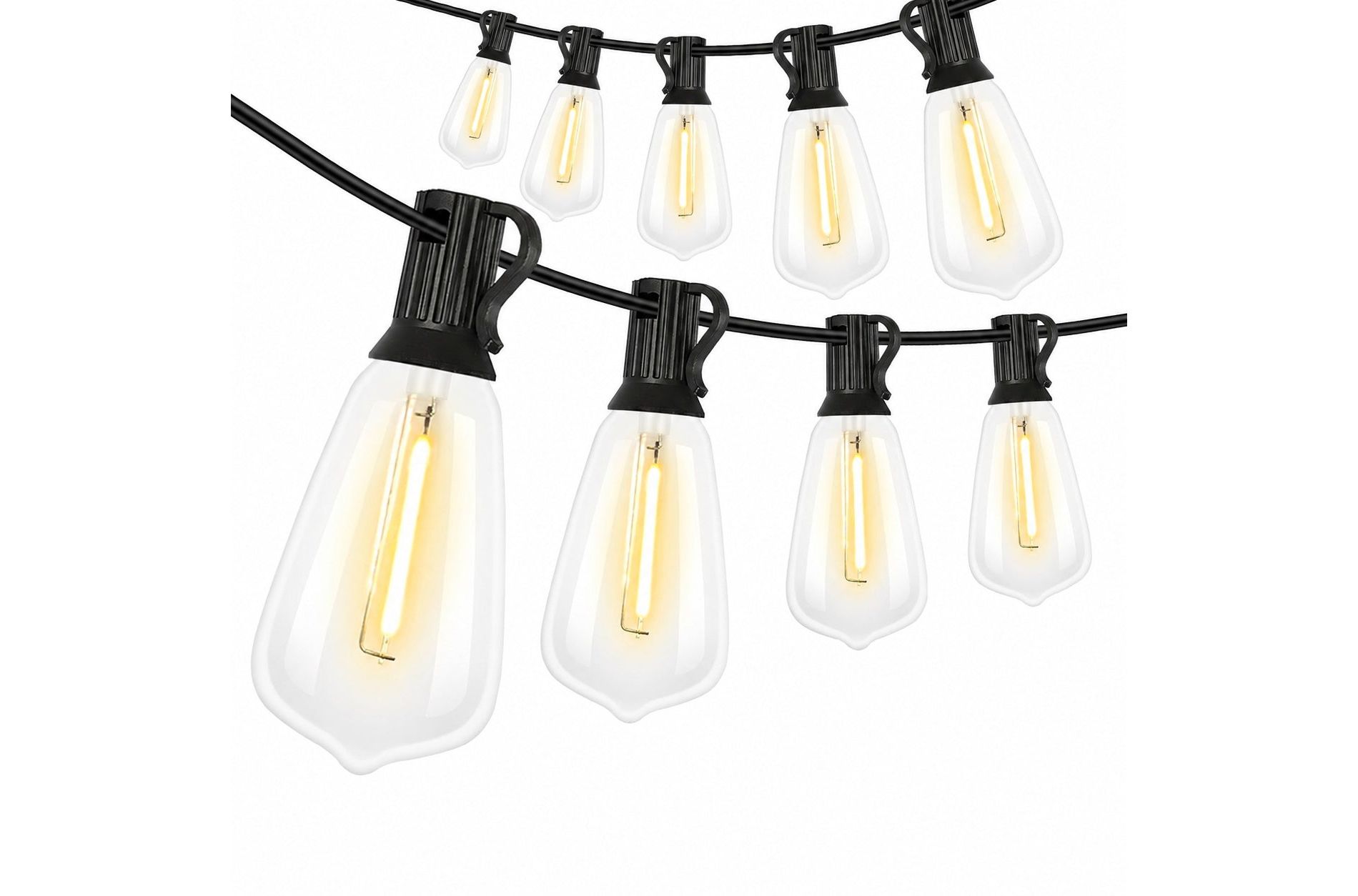 Etokfoks 100FT Outdoor String Lights 52 Bulbs, Waterproof Patio Lights for Home and Outdoor Use for Everyday Projects for Practical Home Use | 27HSA05