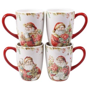 22oz 4pk Earthenware Christmas Story Mugs - Certified International - 1 of 3