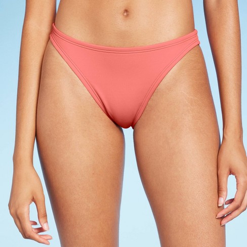 Women's High Leg Extra Cheeky Bikini Bottom - Shade & Shore™ Pink : Target