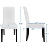 Yaheetech 4pcs High Back Padded Dining Chairs With Wood Legs for Home Restaurants - 3 of 4