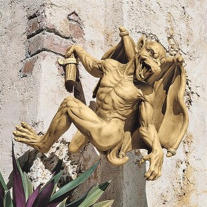 Design Toscano Gaston, the Climbing Gothic Gargoyle Statue: Medium - 1 of 4