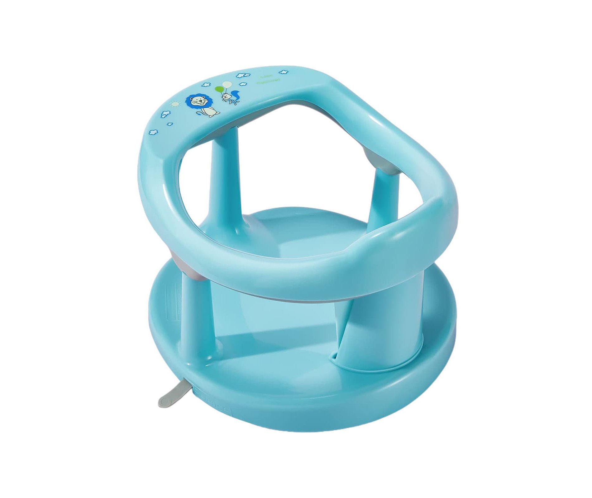 Angel Sar Baby Bath Seat, 360° Wrap-Around Shower Chair with Suction Cups, Non-Slip Bathtub Seat for Infants 6 Months & Up, Cyan