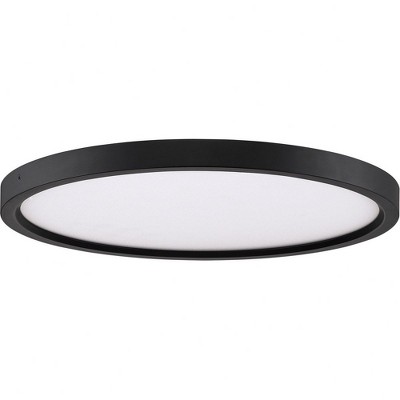 Elegant 15" Bronze & Nickel LED Flush Mount for Indoor/Outdoor