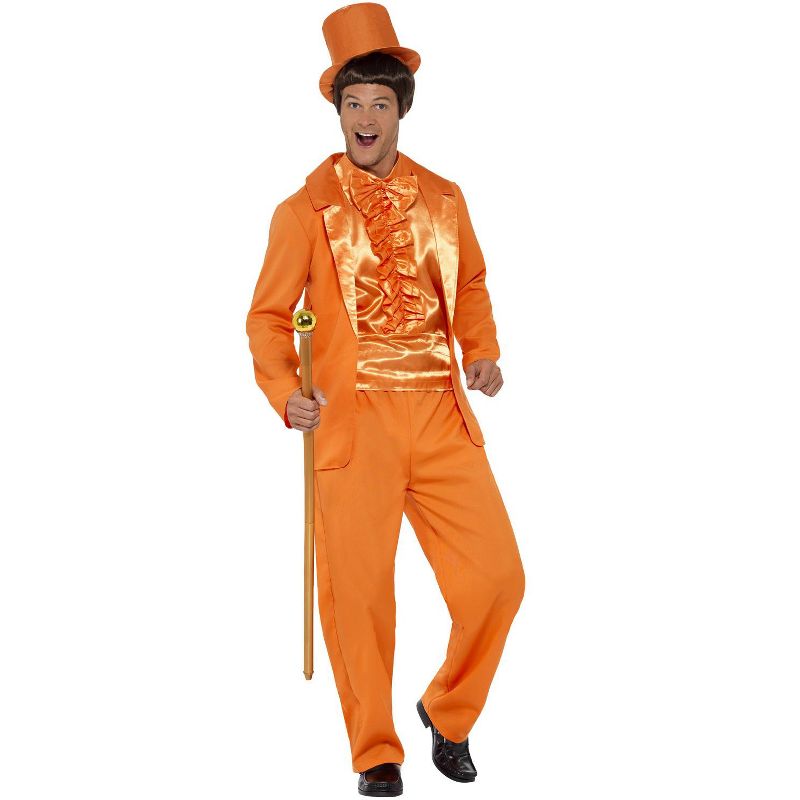 Smiffy 90's Orange Tuxedo Men's Costume, 1 of 2