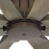70" Possini Euro Design Defender Industrial Rustic Indoor Outdoor Ceiling Fan Remote Oil Rubbed Bronze Weathered Oak Damp Rated Patio - 3 of 4