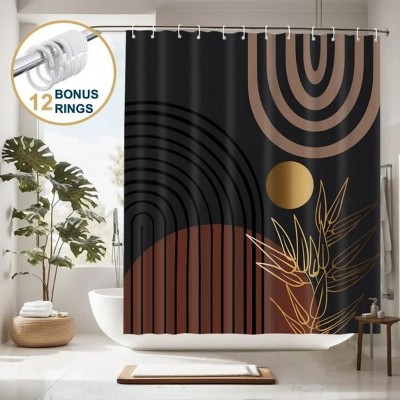 LunaLulinlk Shower Curtain with Hooks – Heavy-Duty Mold/Mildew-Resistant