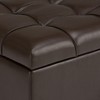NicBex Faux Leather Storage Ottoman Bench,Storage Ottoman with Tufted Diamond Detail,Modern Storage Bench for Living Room,Bedroom - 3 of 4