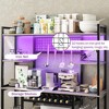 Large Bakers Rack with Power Outlet and LED Light, 5-Tier 55" Kitchen Microwave Stand Coffee Bar with Storage - 4 of 4