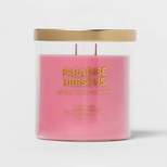 15oz Glass Jar Paradise Hibiscus Candle Pink - Opalhouse™