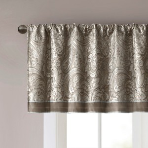Gracie Mills Thornton Paisley Jacquard Window Valance - 1 of 4