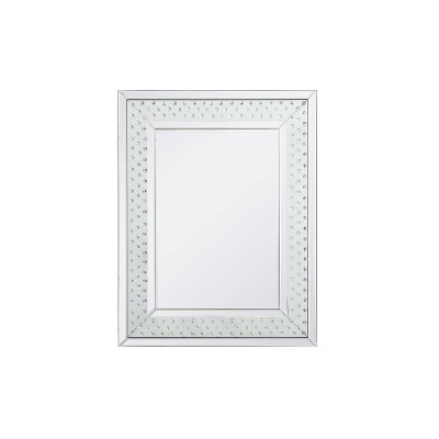 Elegant Lighting Sparkle collection crystal mirror 28 x 36 inch
