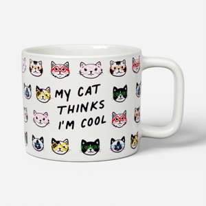 16oz My Cat Thinks I'm Cool Peek-a-Boo Mug - 1 of 2