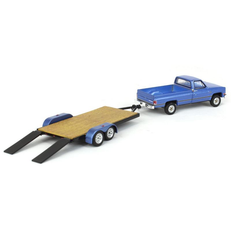 Greenlight Collectibles 1/64 1981 Chevrolet C-20 Trailering Special with Flatbed Trailer, Hitch & Tow Series 27, 32270-B, 2 of 6