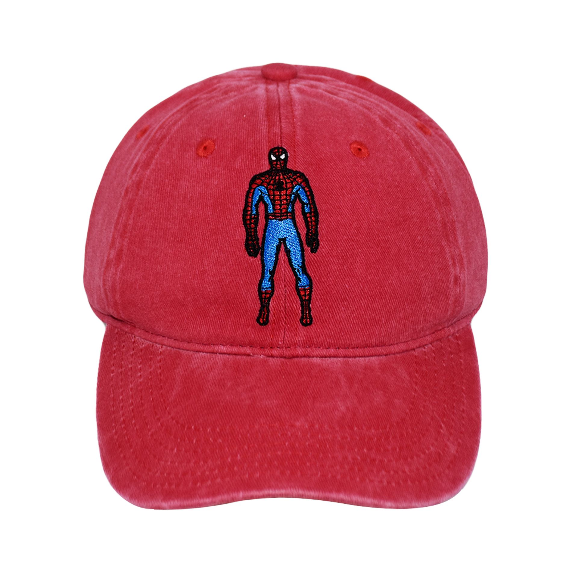 Marvel Adult Spider-Man Embroidered Dad Hat Red One Size