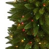 Nearly Natural 5-ft Sierra Fir Artificial Christmas Tree with 200 Multicolored Lights and 428 Bendable Branches in Decorative Container - 3 of 4