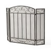 Dorothy Modern Single PanelIron Fire Screen Safety Screen Decorative Scroll Spark Guard Cover-Christopher Knight Home - 4 of 4