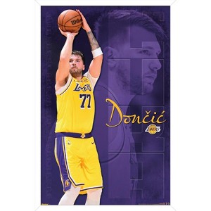 Trends International NBA Los Angeles Lakers - Luka Doncic 25 Framed Wall Poster Prints - 1 of 4