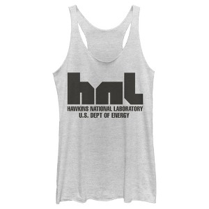 Women's Stranger Things Hawkins National Lab Logo Racerback Tank Top - 1 of 3