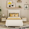ALEXOUN Twin Size Platform Bed Frame with Headboard,Wooden Beds Frame with Wooden Slat Support,No Box Spring Needed,for Bedroom Living Room - 2 of 4