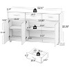CAVINAS Sideboard Cabinet,Buffet Table with Drawers,Doors,Shelves,Steel Tube Legs,Console Cabinet for Living,Dining,Kitchen,Entryway - 3 of 4