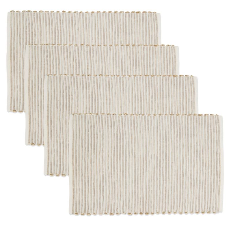 Saro Lifestyle Ribbed Cotton Table Placemat (Set of 4), 3 of 5