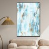 Art Remedy Textured Shades Blue Abstract Wall Art Framed - 2 of 4