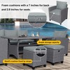 CAVINAS Patio Furniture Set with Coffee Table, Rattan Patio Couch Set, Modern Patio Conversation Sets for Backyard - 3 of 4