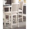 5-Piece Dining Set with Built-in Shelves, Round Table and 4 Upholstered Chairs - 4 of 4