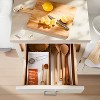 6"x16" Drawer Organizer White - Brightroom™: Kitchen & Bathroom In-Drawer Flatware Storage, Dishwasher-Safe - 2 of 3